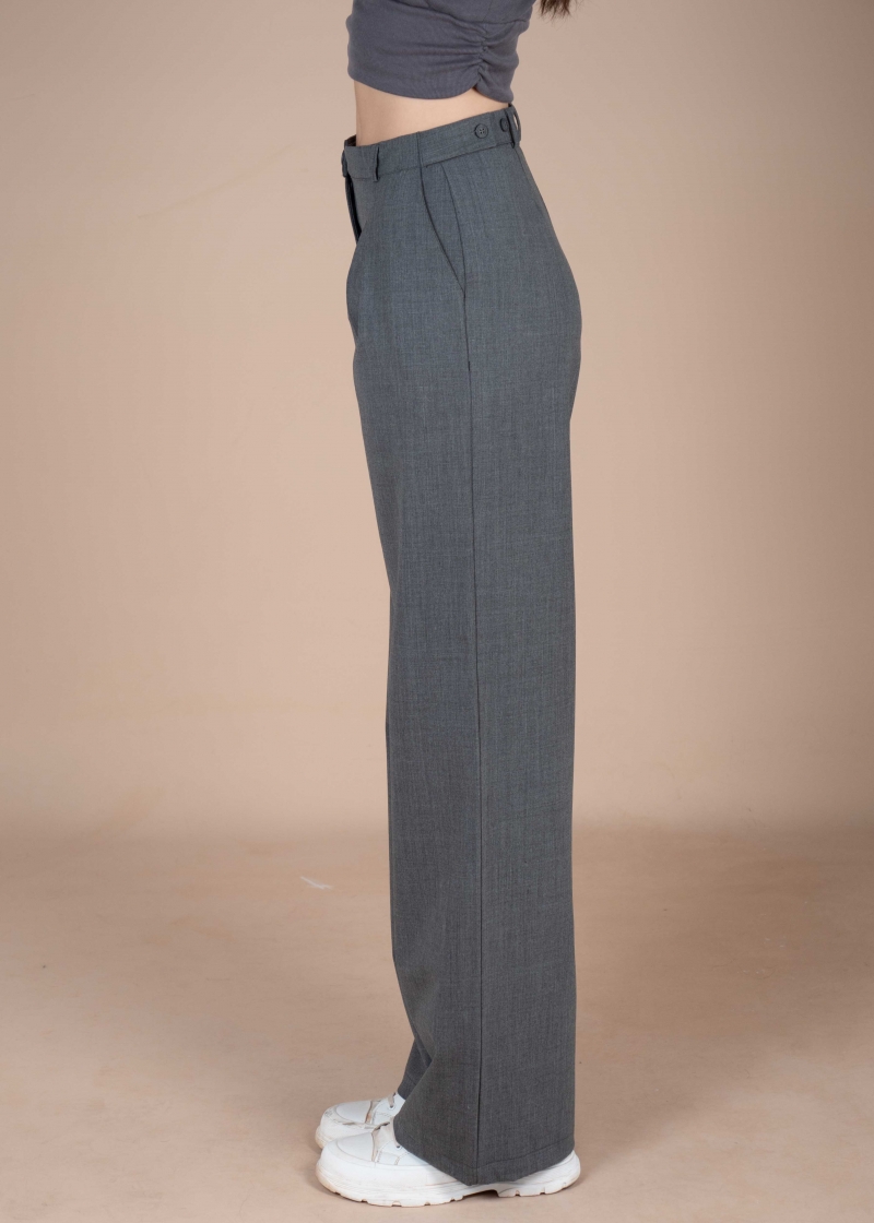 Tailored wool-blend trousers